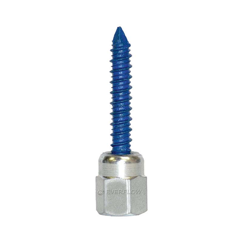 Everflow 8060925-25 1/2" Screw Vertically Threaded Rod Anchor Designed for Concrete Structure, Steel, Zinc Finish, 5/16 x 1-3/4" Screw Length (25 Pack) - Image 1